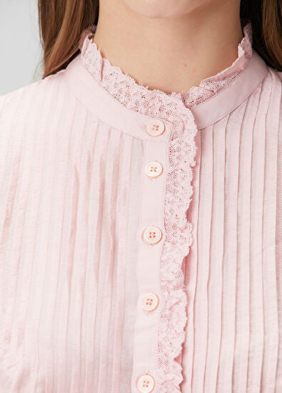 Zadig&Voltaire Timmy Light Pink Ruffle Detailed Shirt (Surplus - New)