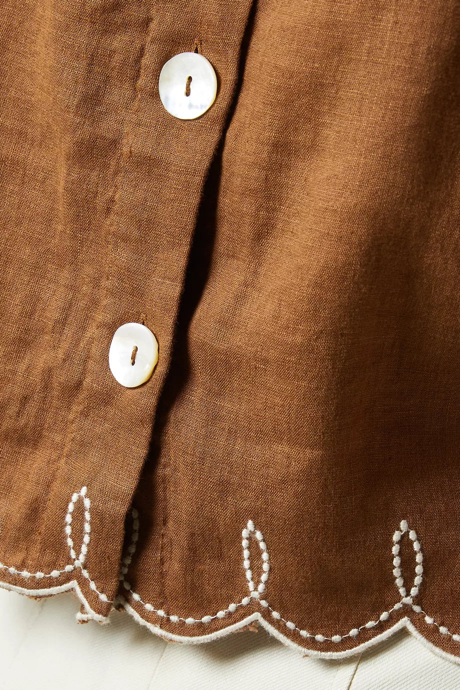 Veronica Beard Kessan Top in Linen (Surplus - New)