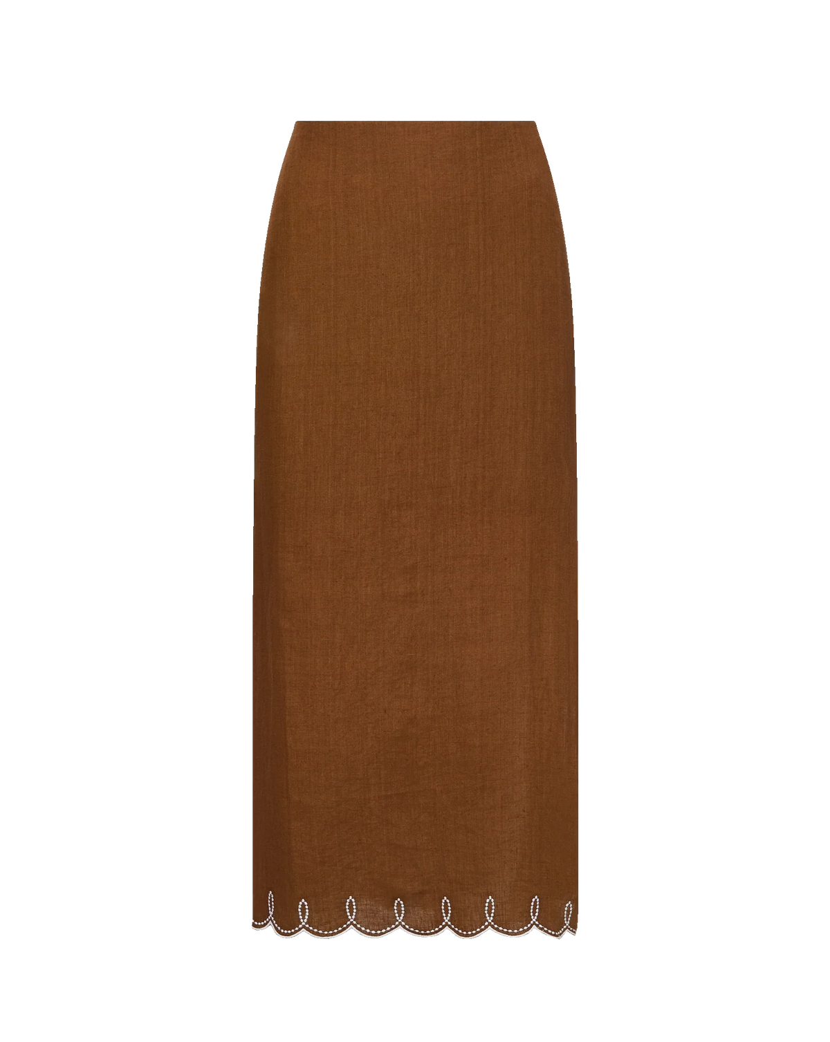 Veronica Beard Malou Linen Midi Skirt (Surplus - New)