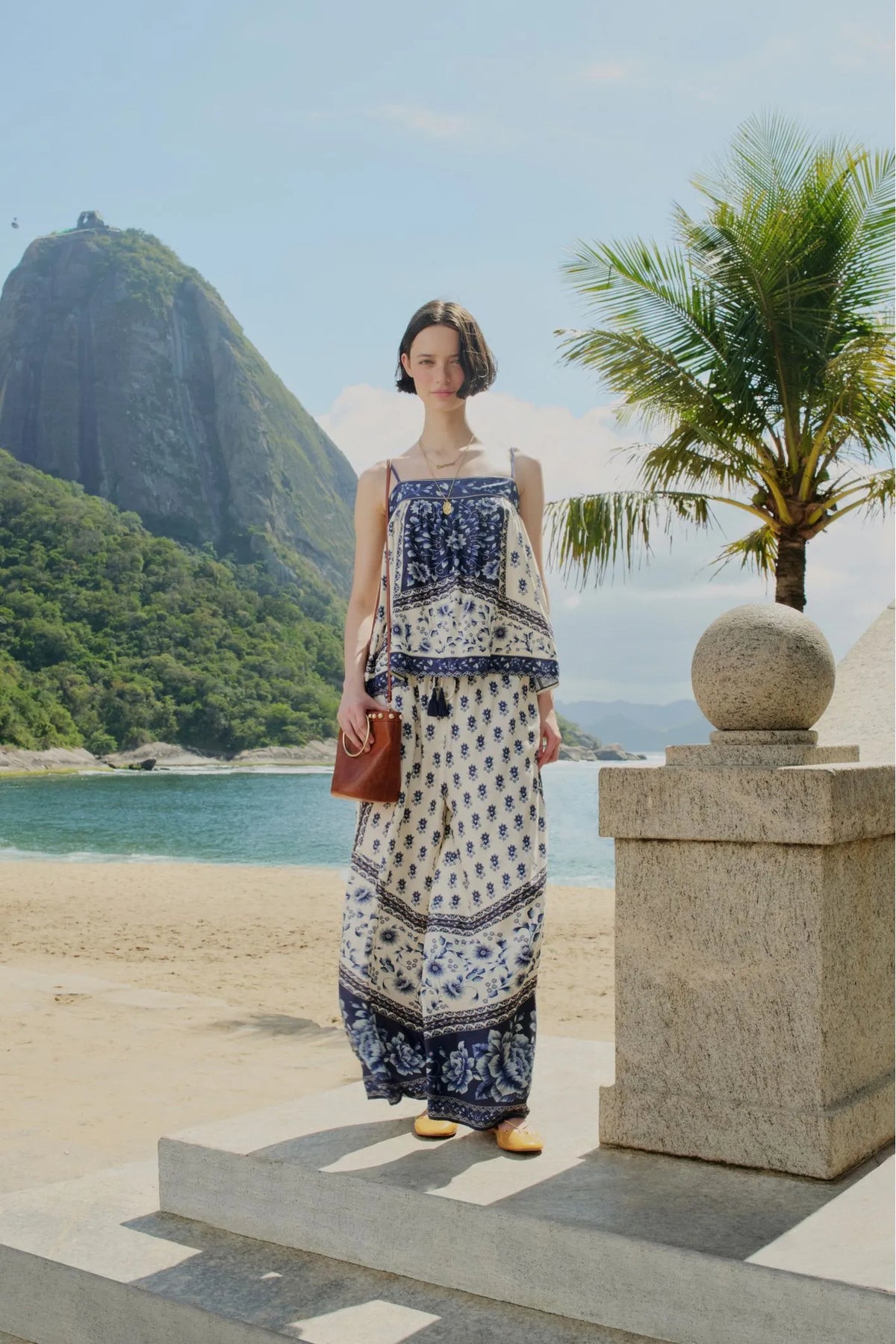Farm Rio Nara Print Tank Top & Straight-Leg Pants Set (Surplus - New)