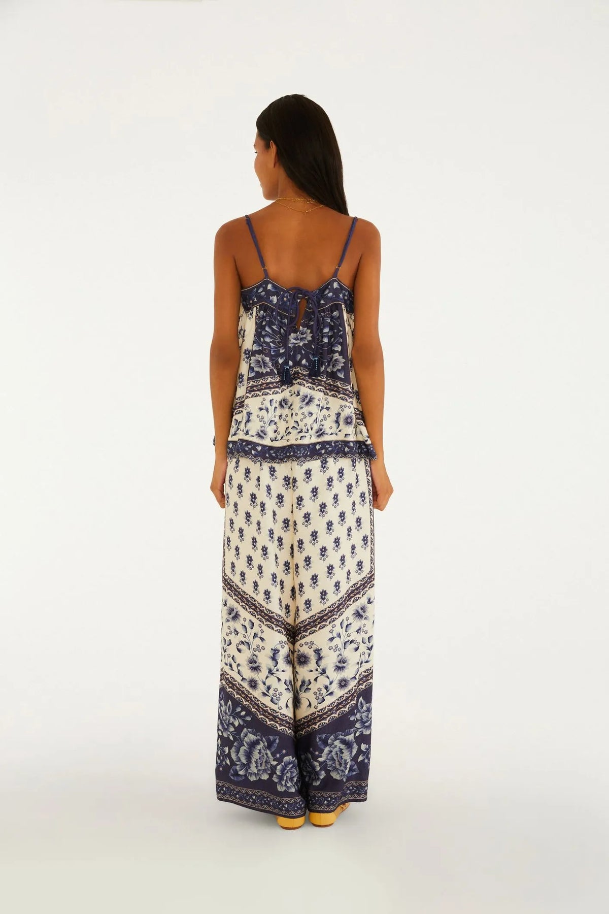 Farm Rio Nara Print Tank Top & Straight-Leg Pants Set (Surplus - New)