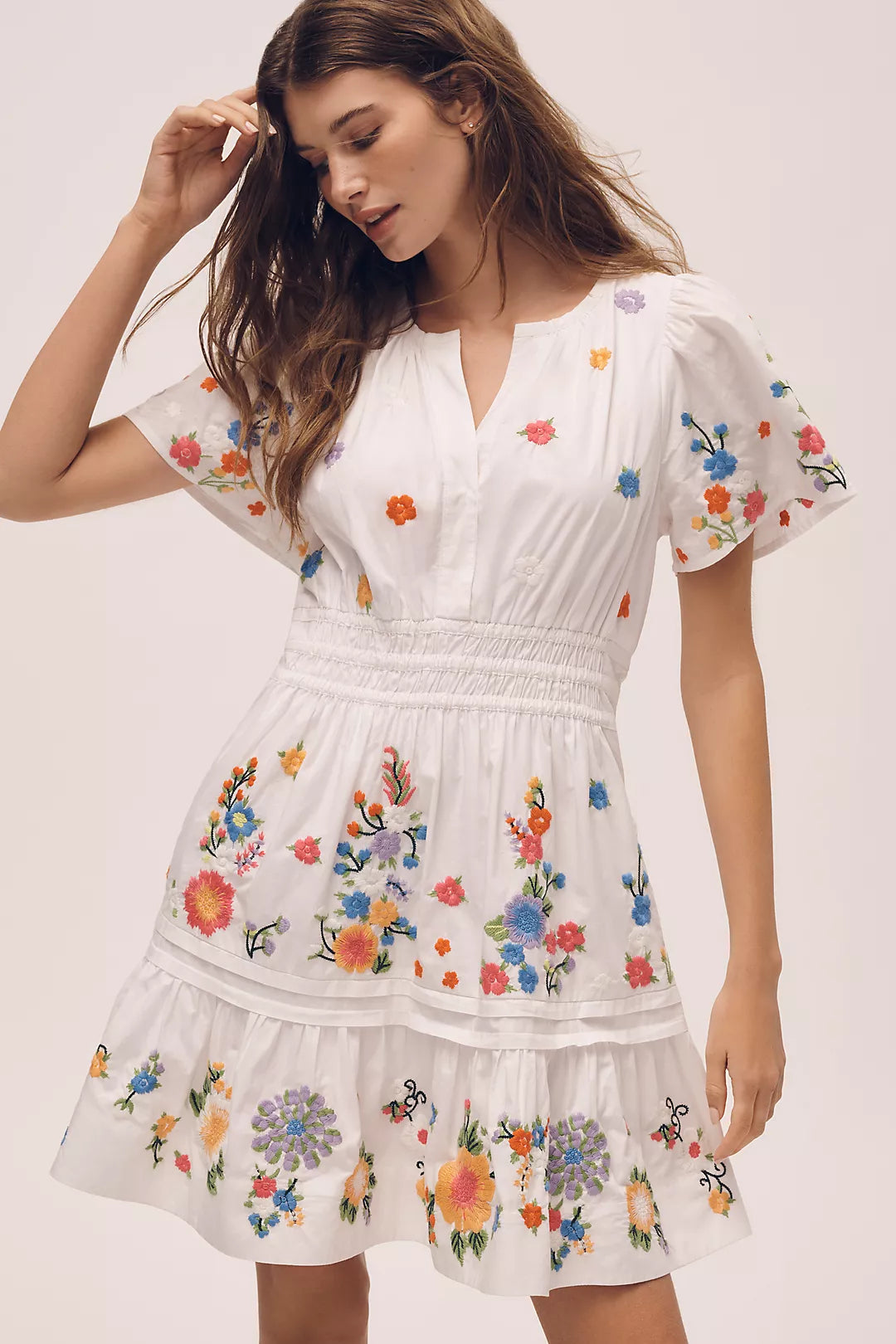 Anthropologie Somerset Embroidered Mini Dress (Surplus - New)