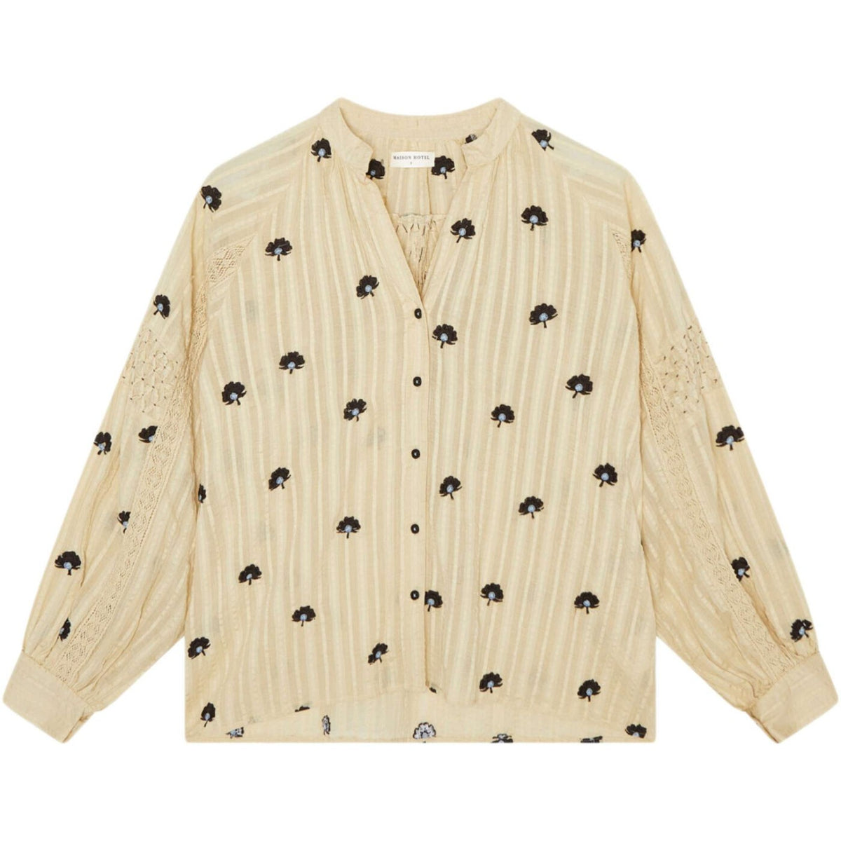 Maison Hotel Fleur Blouse in Geranium Ivory (Surplus - New)