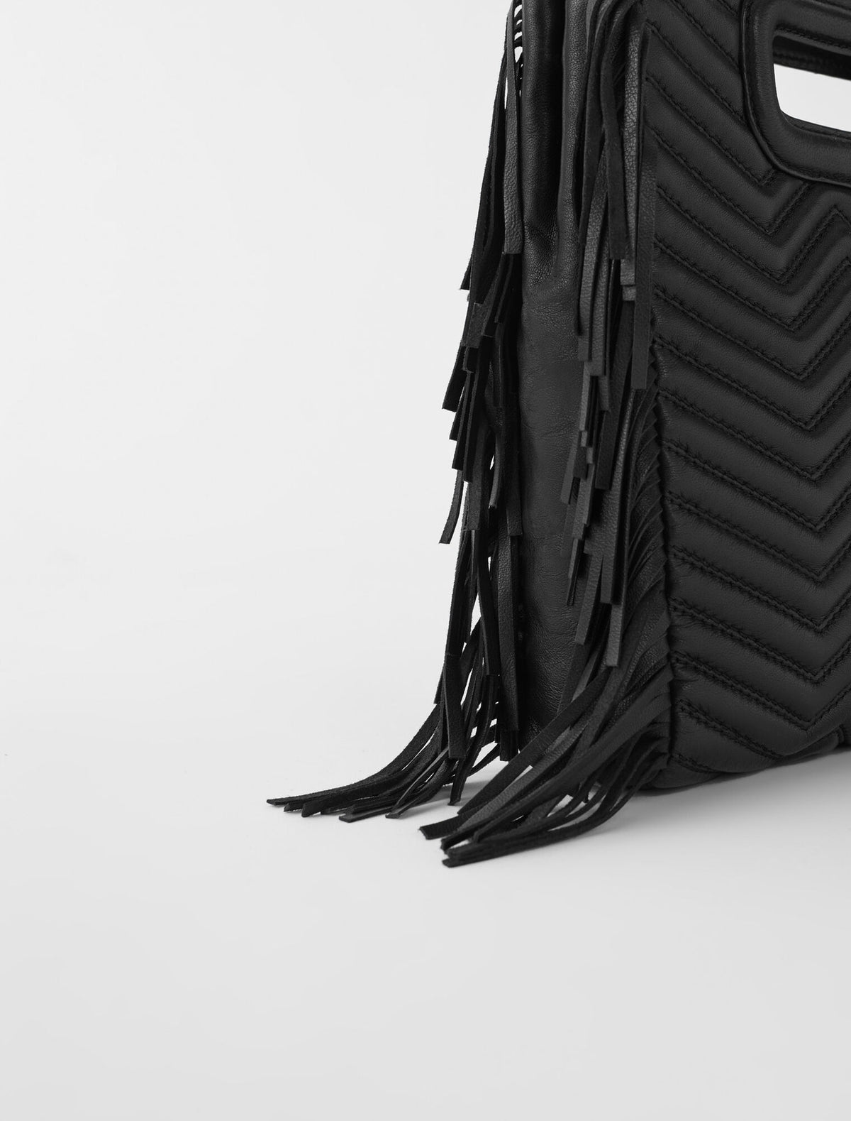 Maje Black Quilted Leather M Bag (Surplus - New)