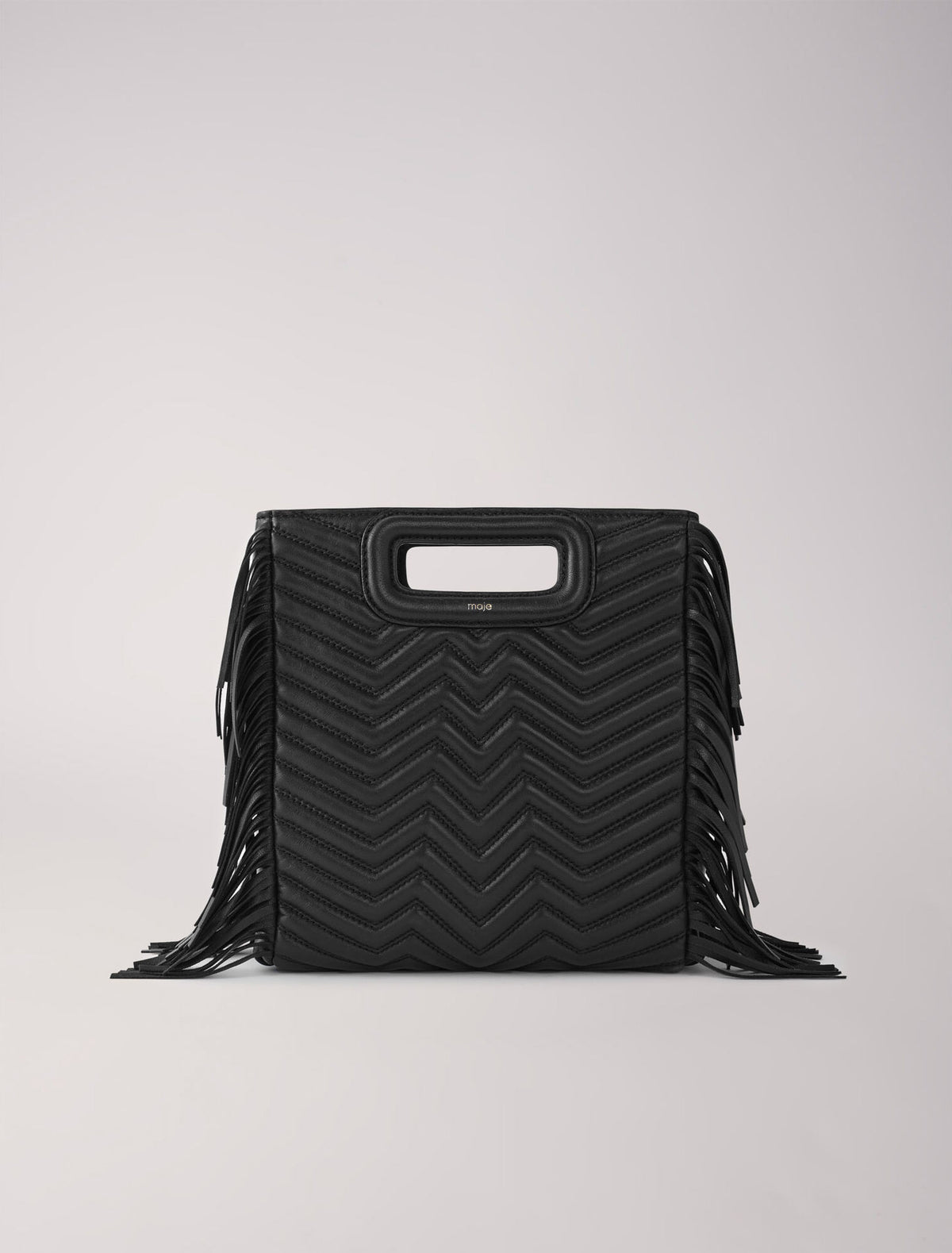 Maje Black Quilted Leather M Bag (Surplus - New)