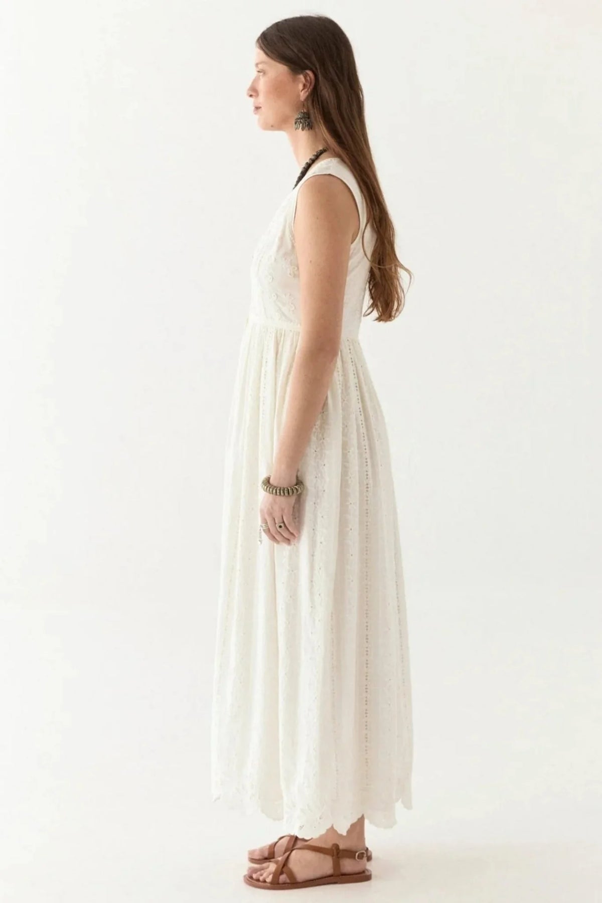 Maison Hotel Lord Byron Amandine Dress in Pearl