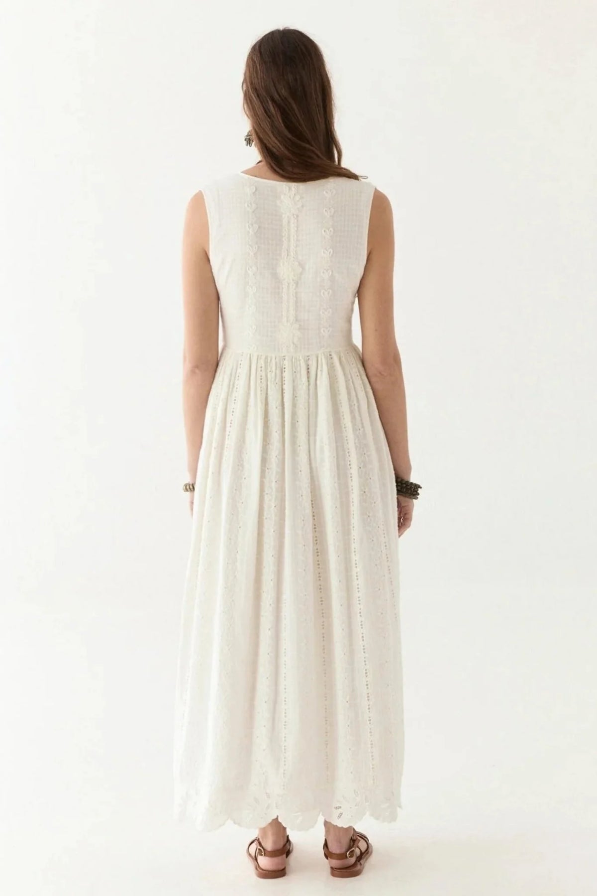 Maison Hotel Lord Byron Amandine Dress in Pearl