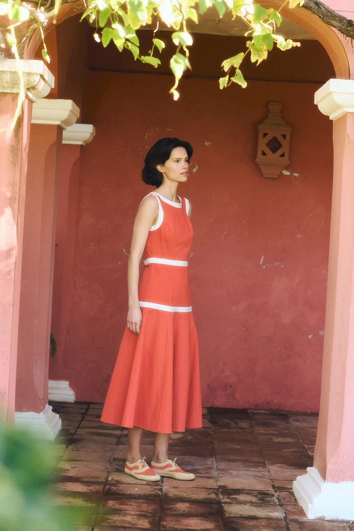 Maria de la Orden Rafaela Dress in Orange (Surplus - New)