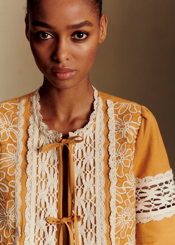 Sézane Stéphanie Shirt in Honey Cream (Surplus - New)