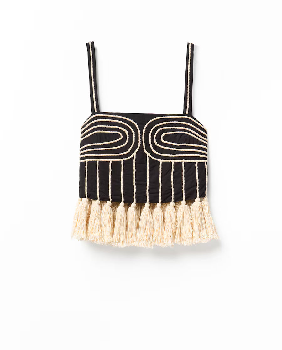 Sfera Cotton-Linen Rope & Tassel Two-Piece Set (Surplus - New)